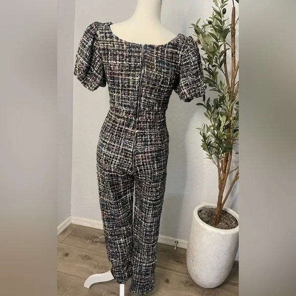 Ivy City Co Roxie Tweed Jumpsuit NWT - Picture 2 of 12